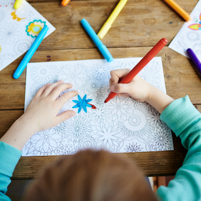 coloriage art therapie oiseau