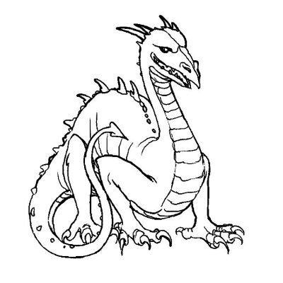 Coloriage Dragon Coloriage Dragon Imaginaires Sur Tête à