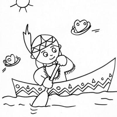 Coloriages d'indiens