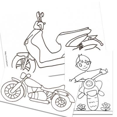 Coloriage motos