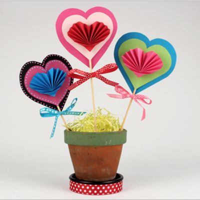 Fleurs en papier pour la fête des mères