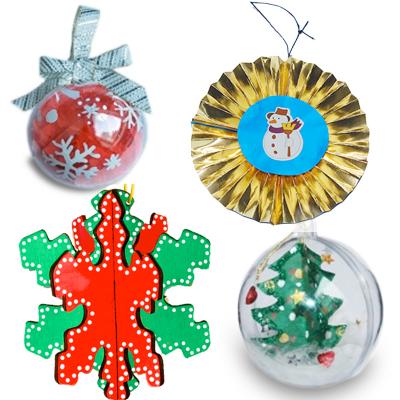 Bricolages boules de Noël