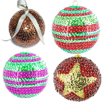 Boules de Noël à paillettes