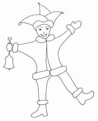 Coloriage de lutin à imprimer