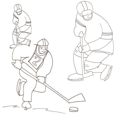 Coloriages sur le hockey sur glace