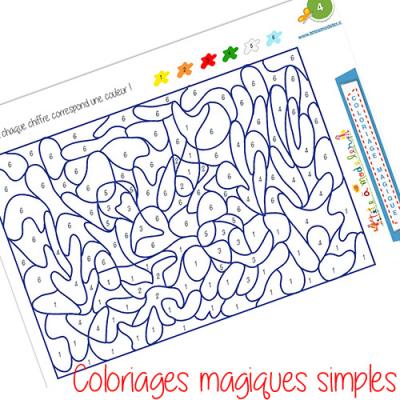 Coloriages Magiques Simples Coloriages Tete A Modeler