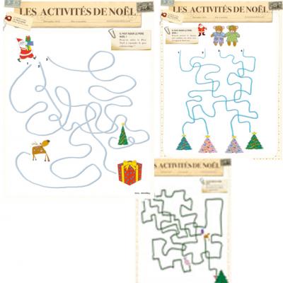 Jeux de fils mêlés de Noël