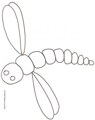 coloriage libellule