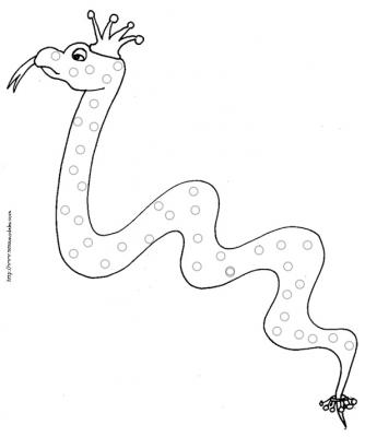 coloriage serpent