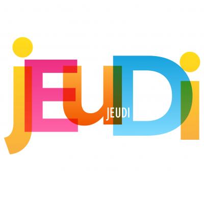 jeudi - mot du glossaire Tête à modeler. Définition et activités associées au mot jeudi.