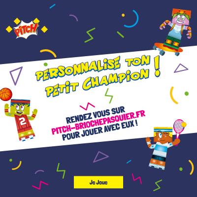 Rendez-vous sur www.pitch-briochepasquier.fr pour créer ton paper toy personnalisé, imprimer tes coloriages et défier le memory.