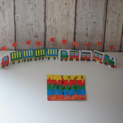 tuto pour bricoler avec les enfants un petit train compte à rebours