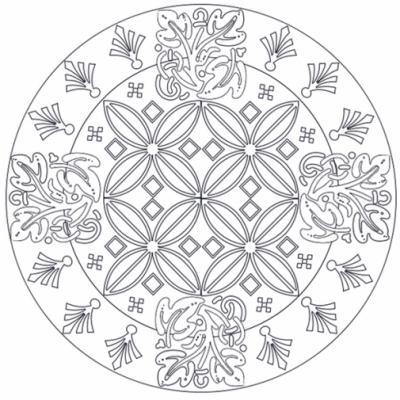 Mandalas De Difficulte Intermediaire Tete A Modeler