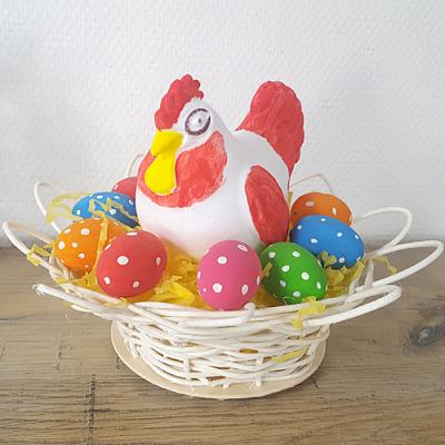 Poules Et Poussins De Paques L Paques Poules Poussin Tete A Modeler