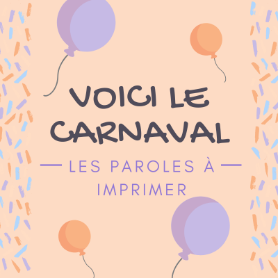 Retrouvez tous les textes des comptines, poésies et chansons du Carnaval à imprimer. A la base des chansons et des comptines du Carnaval se trouve un beau texte : une poésie. A chacun de trouver la meilleure utilisation possible pour ces poésies du Carnav