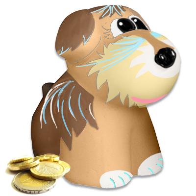 Tirelire chien manga