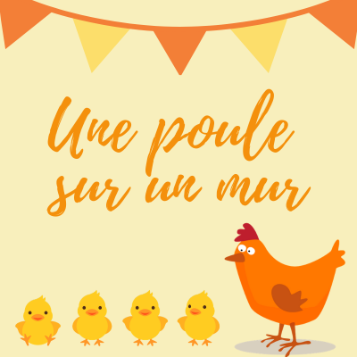 Une Poule Sur Un Mur Texte De La Poesie Tete A Modeler